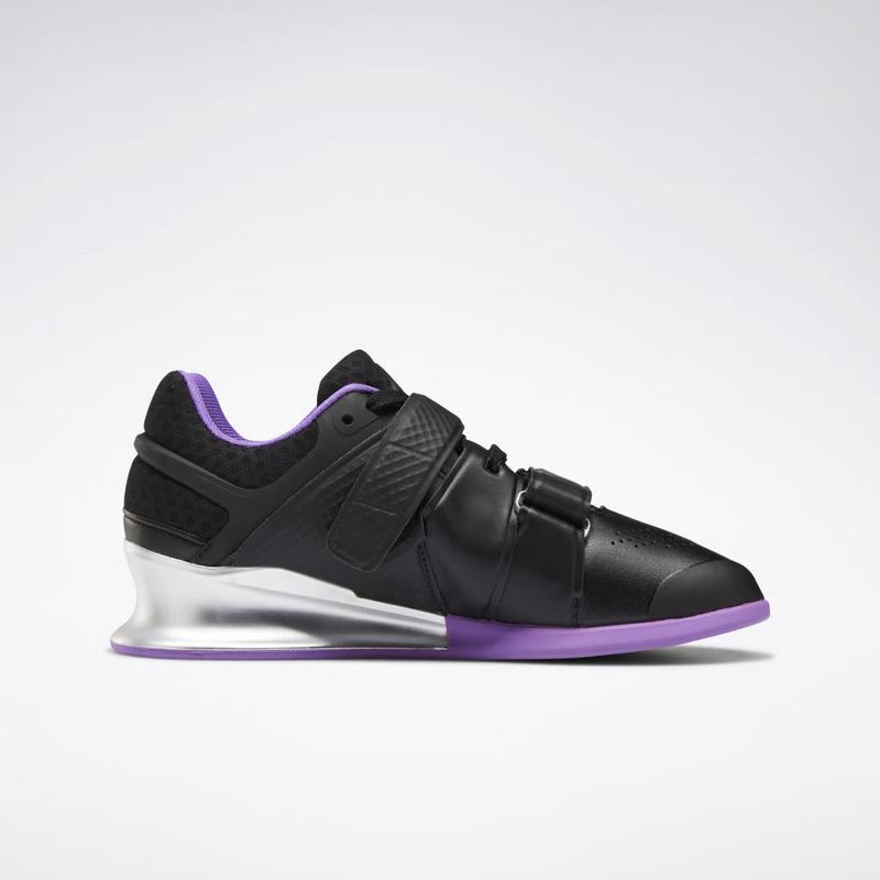 Adidasi Training Reebok Legacy Lifter Dama Negrii/Violet Romania PB3263CF